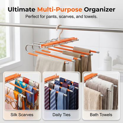 Multi-Layer Space-Saving Pants Hanger