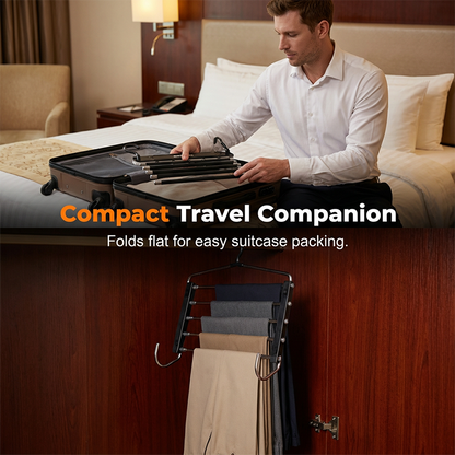 Multi-Layer Space-Saving Pants Hanger