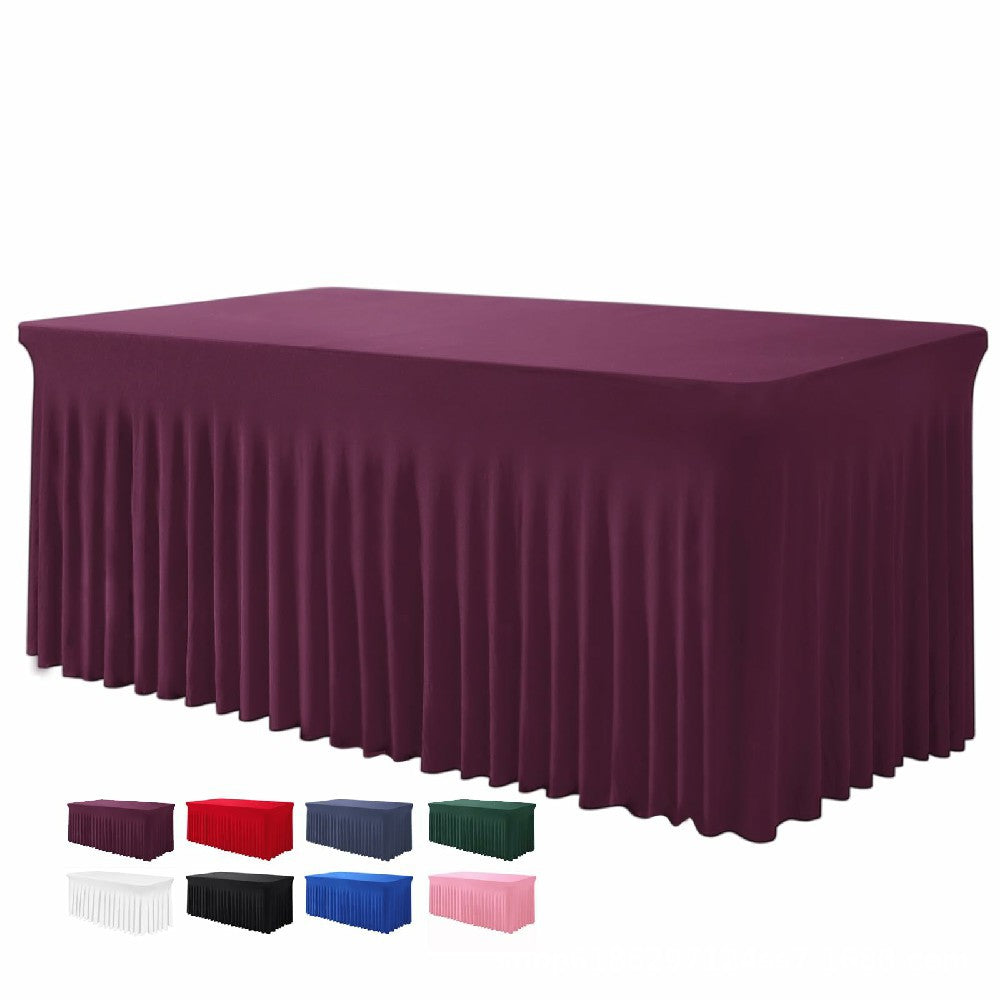🎉 LIMITED-TIME 50% OFF! ✨ Pleated Table Skirt for Events – Elegant, Wrinkle-Free, Reusable 🎊