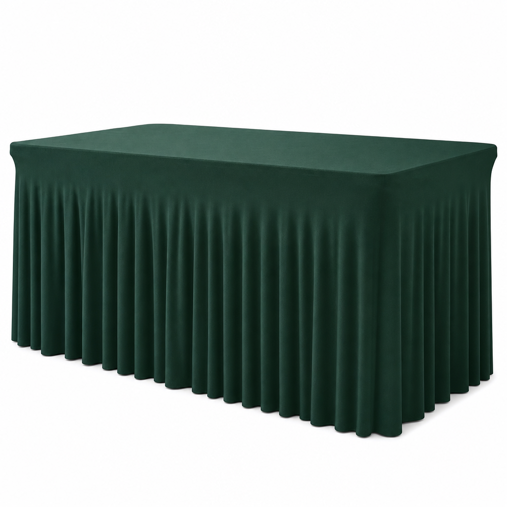 🎉 LIMITED-TIME 50% OFF! ✨ Pleated Table Skirt for Events – Elegant, Wrinkle-Free, Reusable 🎊