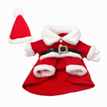 📢📢50% OFF !! ⏰Christmas Pet Costume for Dogs and Cats Autumn Winter Holiday Outfits featuring Santa Claus Suits and Snowflake Capes