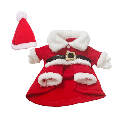 📢📢50% OFF !! ⏰Christmas Pet Costume for Dogs and Cats Autumn Winter Holiday Outfits featuring Santa Claus Suits and Snowflake Capes