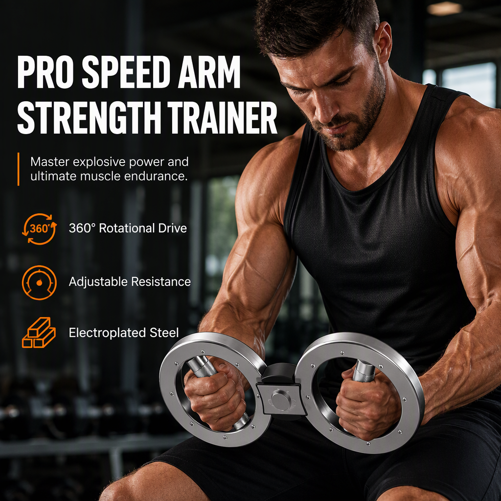 Adjustable Resistance Figure 8 Arm Machine and Forearm Wrist Strength Trainer for Home Gym Boxing Training