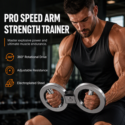 Adjustable Resistance Figure 8 Arm Machine and Forearm Wrist Strength Trainer for Home Gym Boxing Training