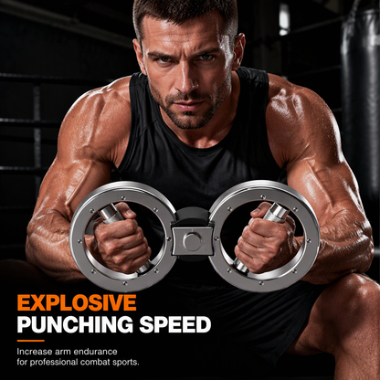 Adjustable Resistance Figure 8 Arm Machine and Forearm Wrist Strength Trainer for Home Gym Boxing Training