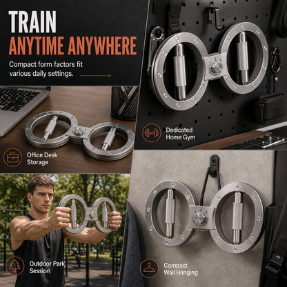 Adjustable Resistance Figure 8 Arm Machine and Forearm Wrist Strength Trainer for Home Gym Boxing Training