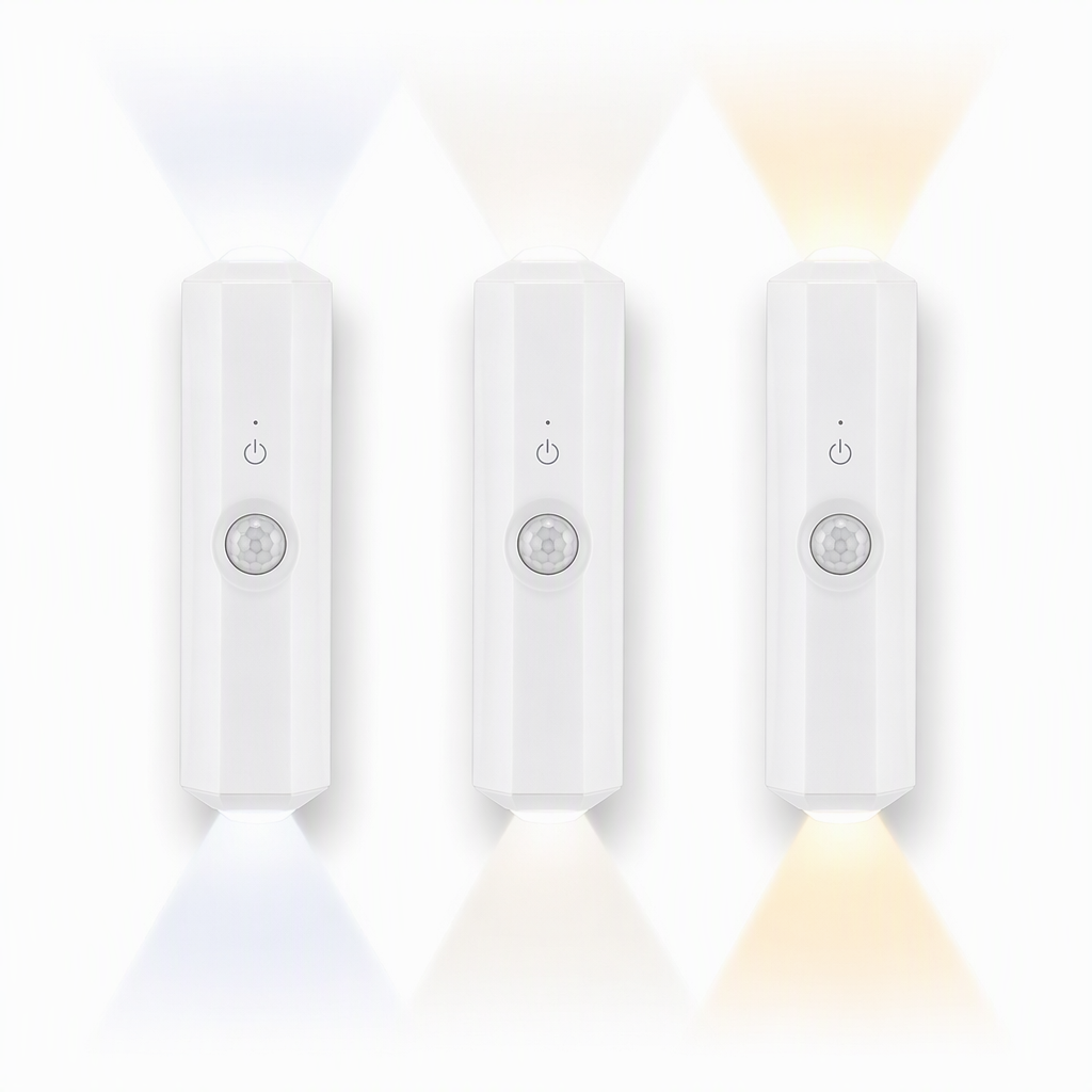 Smart Motion Sensor Wall Light Rechargeable Cat Eye Hill Projection LED Night Light with RGB Color Changing Ambient Lighting