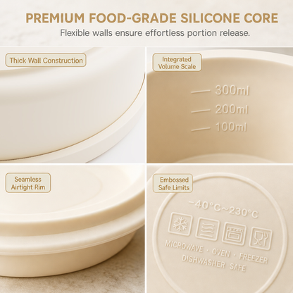 🍱 Buy 1 Get 1 Free! ✨ Portable Microwave-Safe Bento Lunch Box – Food-Grade Silicone Airtight Food Container for Office & Picnic 🥗