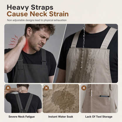 ⏳🔥LIMITED-TIME 50% OFF! ⏰Water-Resistant Kitchen Vest Apron | 5 Colors🧑‍🍳