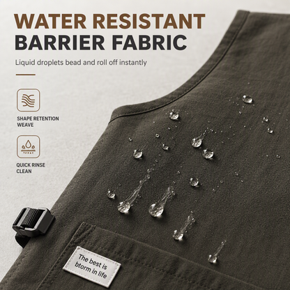 ⏳🔥LIMITED-TIME 50% OFF! ⏰Water-Resistant Kitchen Vest Apron | 5 Colors🧑‍🍳