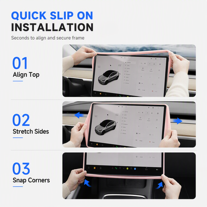 🚗 Silicone Center Display Edge Protector
