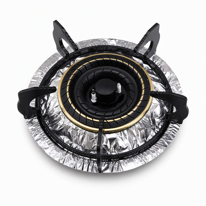🍳 LIMITED‑TIME 50% OFF! 🔥 10‑Pack Heavy‑Duty Foil Gas Stove Burner Liners – Deep Well Spill Capture & Cooktop Protection 🛡️