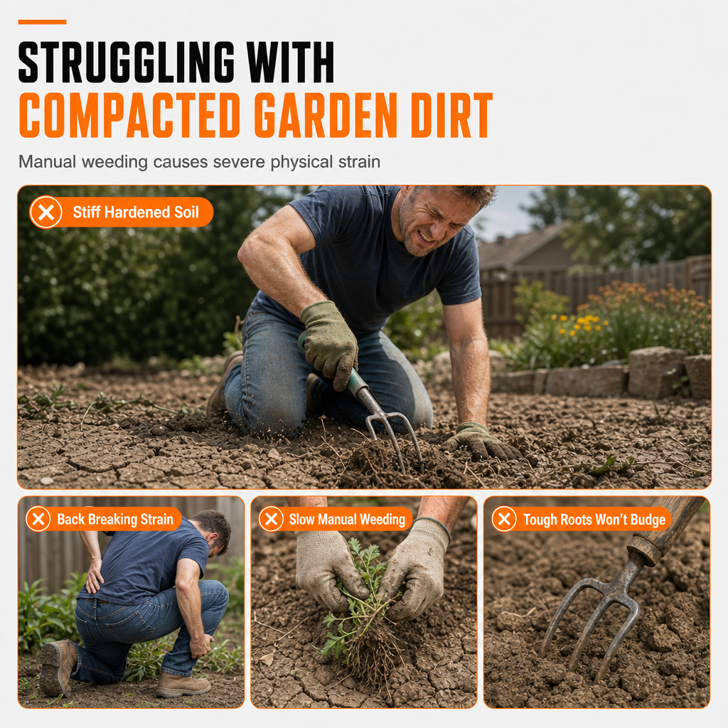 🌱 LIMITED-TIME 50% OFF! ⚙️ Cordless Handheld Mini Tiller – Lightweight, Powerful, Portable ✨