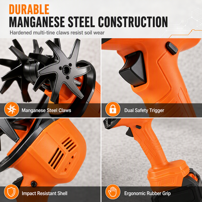 🌱 LIMITED-TIME 50% OFF! ⚙️ Cordless Handheld Mini Tiller – Lightweight, Powerful, Portable ✨