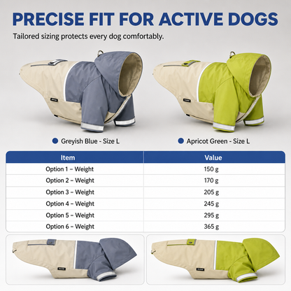 ⏳Time-Limited Special⏰Waterproof Dog Raincoat Colorblock Pet Outdoor with Dirtproof Leg Protection