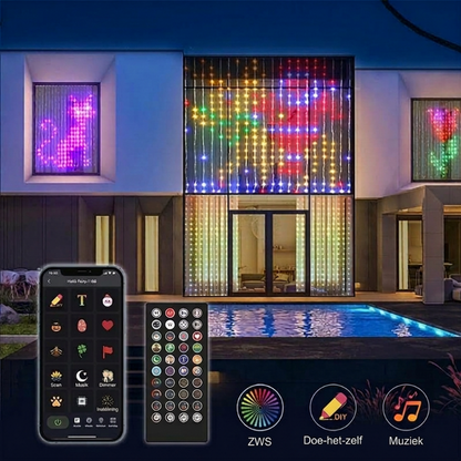 💥🌈 53% DISCOUNT! From ordinary lights to a spectacular light show! Draw patterns, add text or photos, and let the colors dance to the music – waterproof & USB-powered!