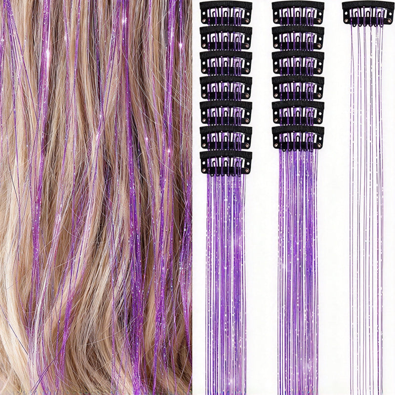 Sparkle Clip-In Hair Tinsel