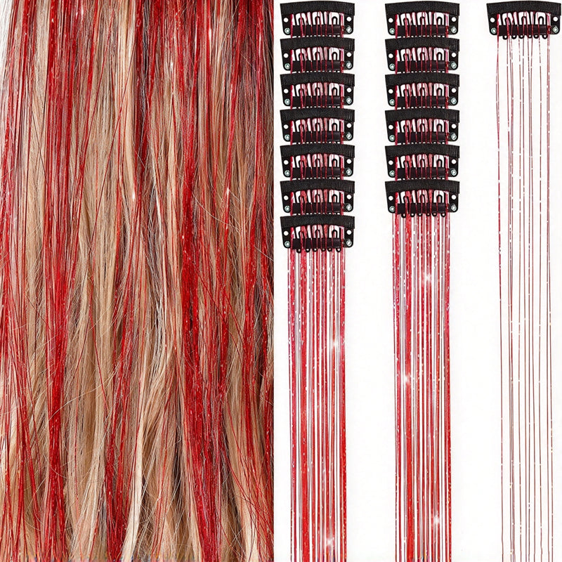 Sparkle Clip-In Hair Tinsel