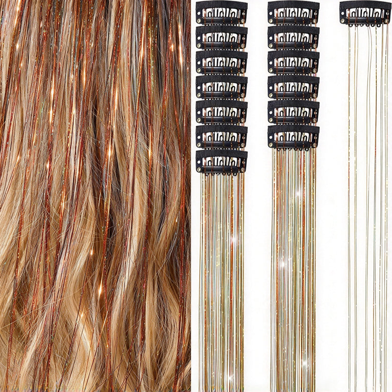 Sparkle Clip-In Hair Tinsel