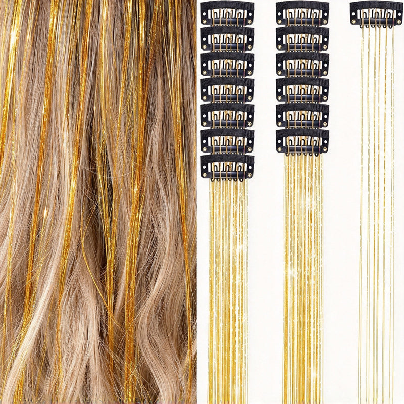 Sparkle Clip-In Hair Tinsel