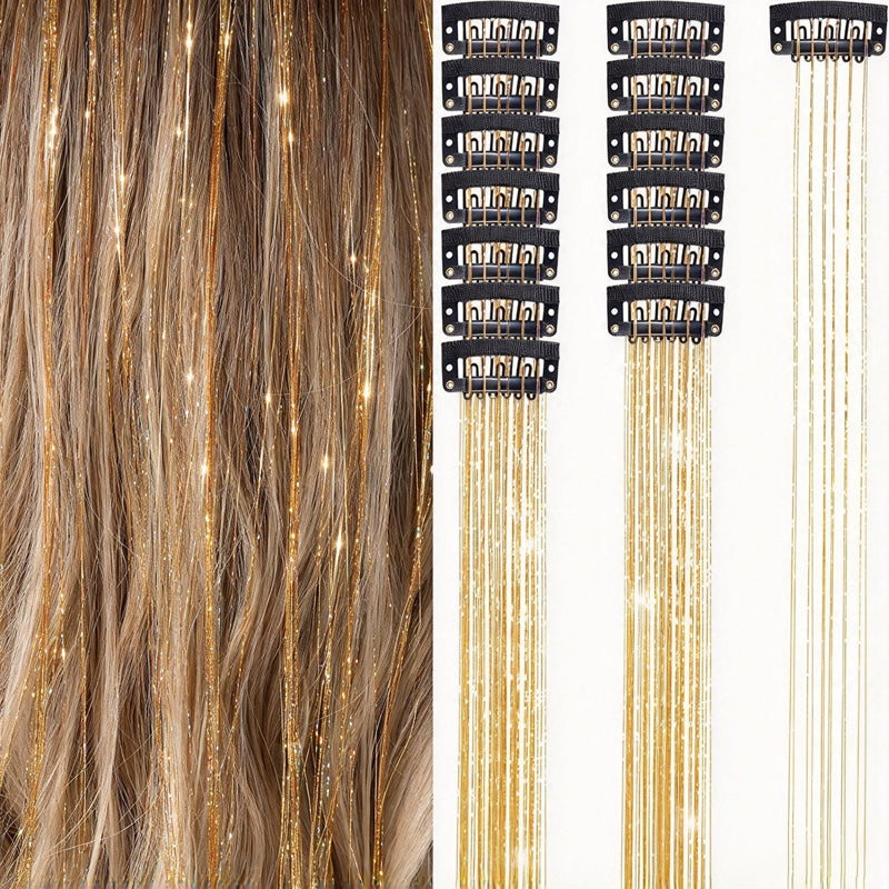 Sparkle Clip-In Hair Tinsel