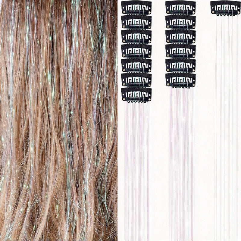Sparkle Clip-In Hair Tinsel