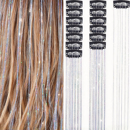 Sparkle Clip-In Hair Tinsel