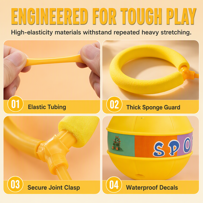 Kids Flashing Skip Ball LED Light Up Ankle Toy with Soft Sponge Sleeve for Sensory Integration Training