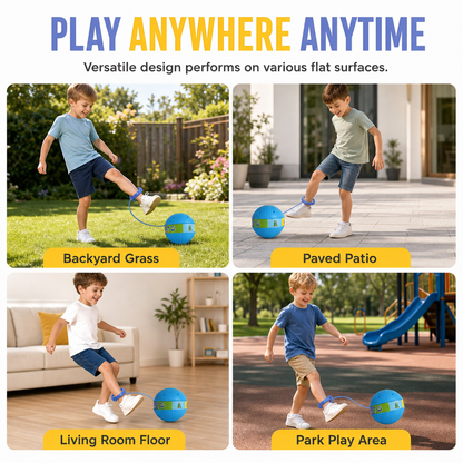 Kids Flashing Skip Ball LED Light Up Ankle Toy with Soft Sponge Sleeve for Sensory Integration Training