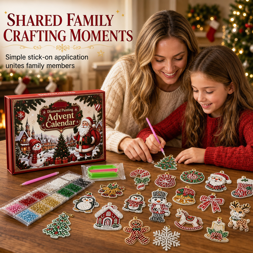 🎄 Christmas Sale – 50% OFF! ✨ 24-Day Christmas Countdown Ornament DIY Kit 🎁