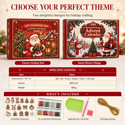 🎄 Christmas Sale – 50% OFF! ✨ 24-Day Christmas Countdown Ornament DIY Kit 🎁