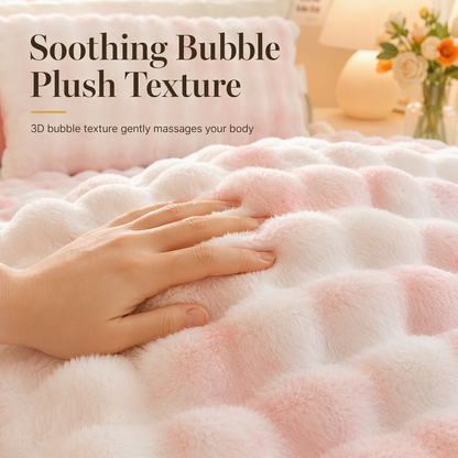 ⏳🔥LIMITED-TIME 50% OFF! ⏰Soft Rabbit Plush and Milk Velvet Fitted Sheet Mattress Cover Dustproof Mattress Protector