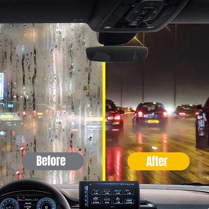 🚗 Car Glass Oil Film Cleaning Brush: Soft Sponge, Mild Formula, Non-Slip Grip, 120ml
