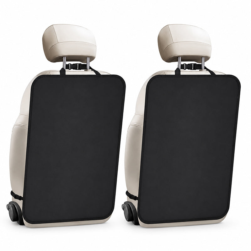 📢📢50% OFF !! ⏰Car Backseat Kick Mat Protector: Waterproof, Storage Pockets🚗