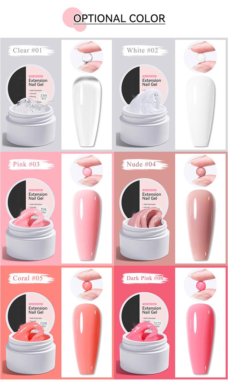 Solid Nail Extension Builder Gel – Sculpt & Shape, 15 ml