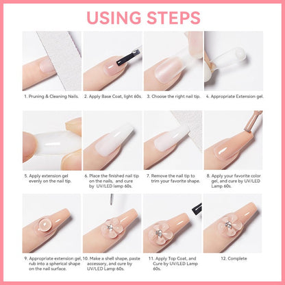 Solid Nail Extension Builder Gel – Sculpt & Shape, 15 ml