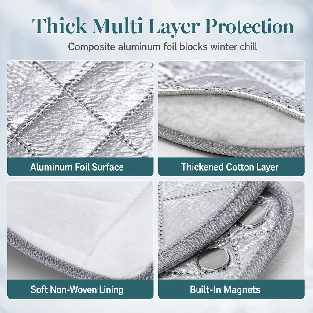 ❄️ LIMITED-TIME 50% OFF! 🚗 Thickened Magnetic Car Windshield Snow Cover – Windproof Anti-theft, Fit Sedans & SUVs 🧊