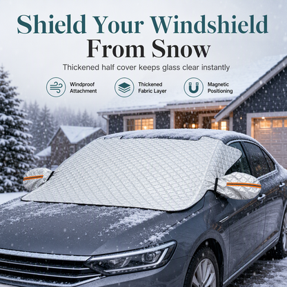 ❄️ LIMITED-TIME 50% OFF! 🚗 Thickened Magnetic Car Windshield Snow Cover – Windproof Anti-theft, Fit Sedans & SUVs 🧊