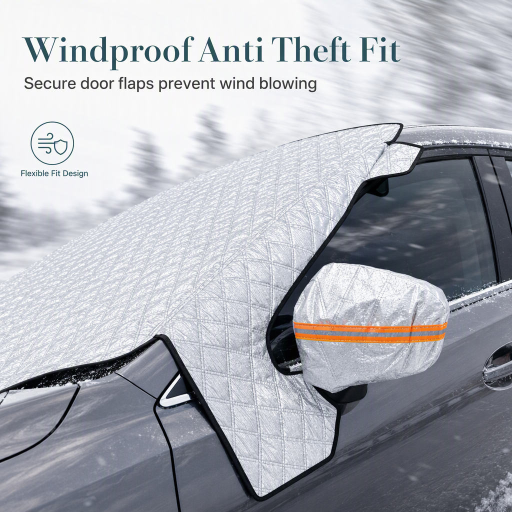 ❄️ LIMITED-TIME 50% OFF! 🚗 Thickened Magnetic Car Windshield Snow Cover – Windproof Anti-theft, Fit Sedans & SUVs 🧊