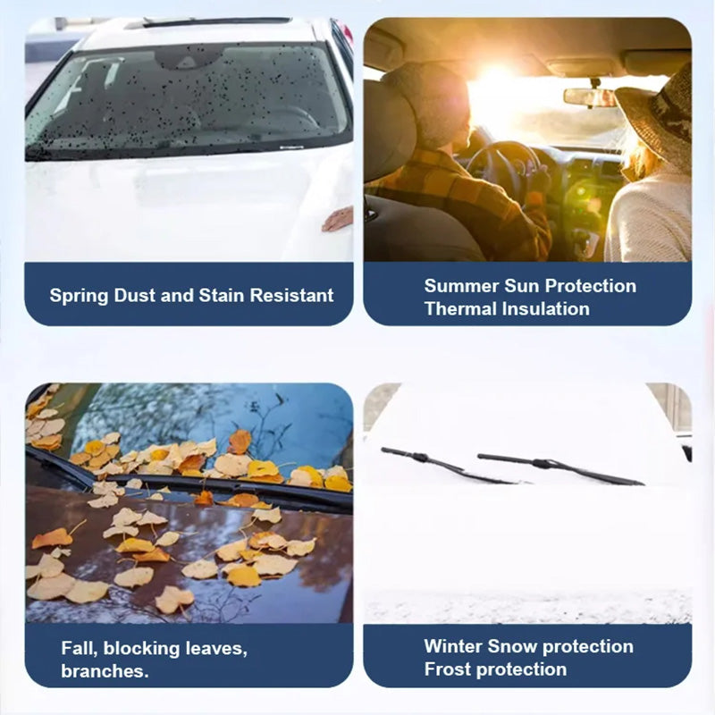 📢❄️Winter Sale! JUST ￡7.99!! ⛄️All Seasons Sunshade Ice Cover – Protect Your Windscreen from Sun, Frost & Snow, Easy to Fit & Store 🚗✨