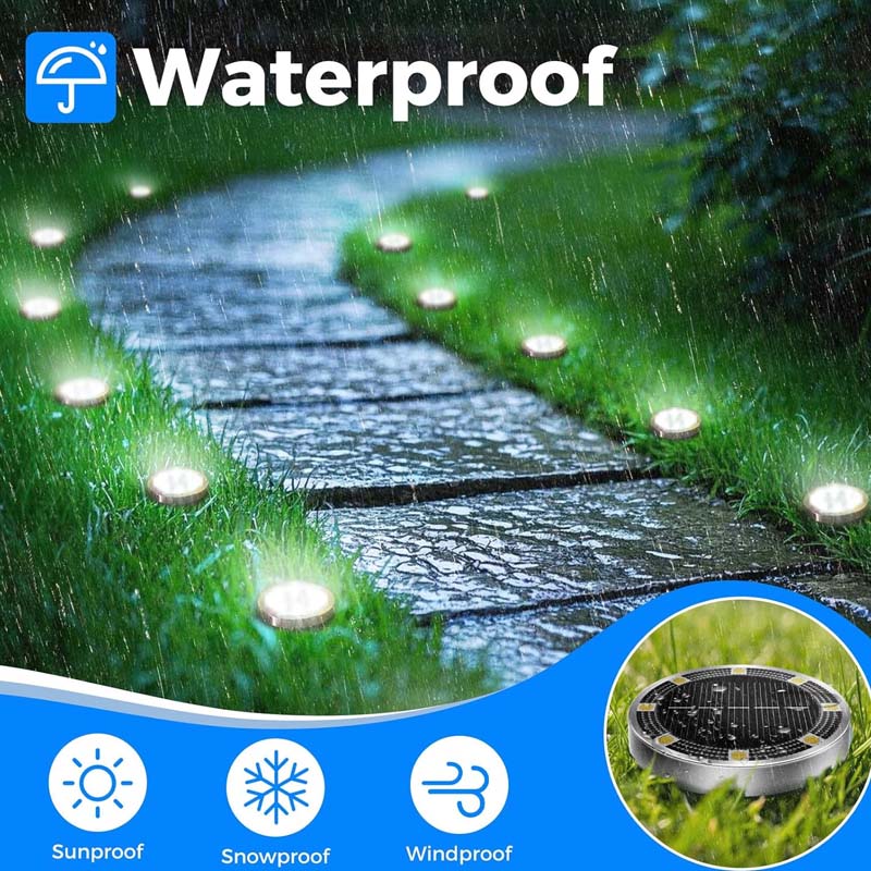 💥 Outdoor Garden Solar Ground Lights – 4 Pack ☀️🌿✨