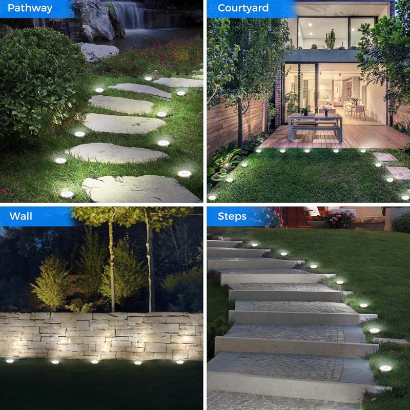 💥 Outdoor Garden Solar Ground Lights – 4 Pack ☀️🌿✨