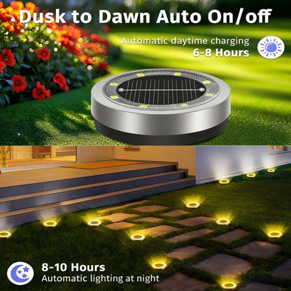 💥 Outdoor Garden Solar Ground Lights – 4 Pack ☀️🌿✨