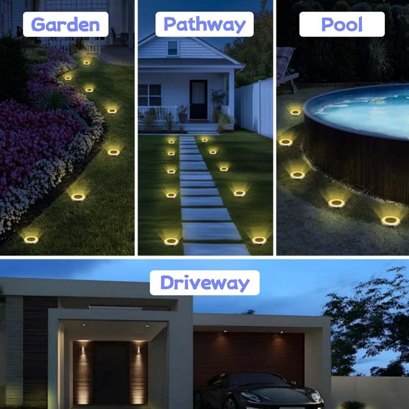 💥 Outdoor Garden Solar Ground Lights – 4 Pack ☀️🌿✨
