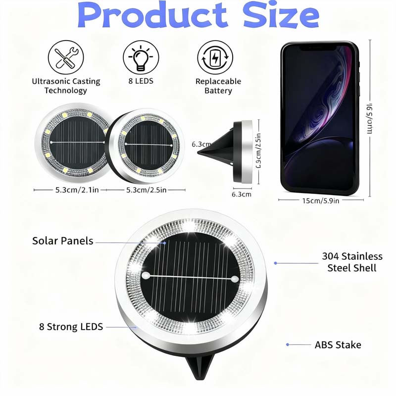 💥 Outdoor Garden Solar Ground Lights – 4 Pack ☀️🌿✨