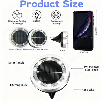 💥 Outdoor Garden Solar Ground Lights – 4 Pack ☀️🌿✨