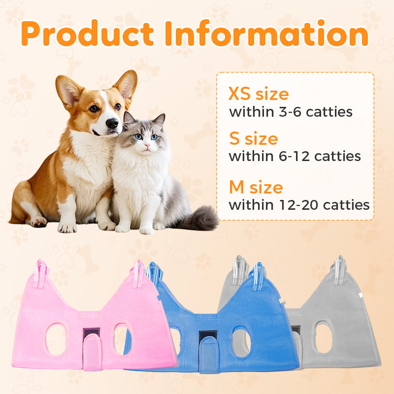 🔥Groom Pets Stress-Free Instantly💥Breathable Nail Trimming Hammock