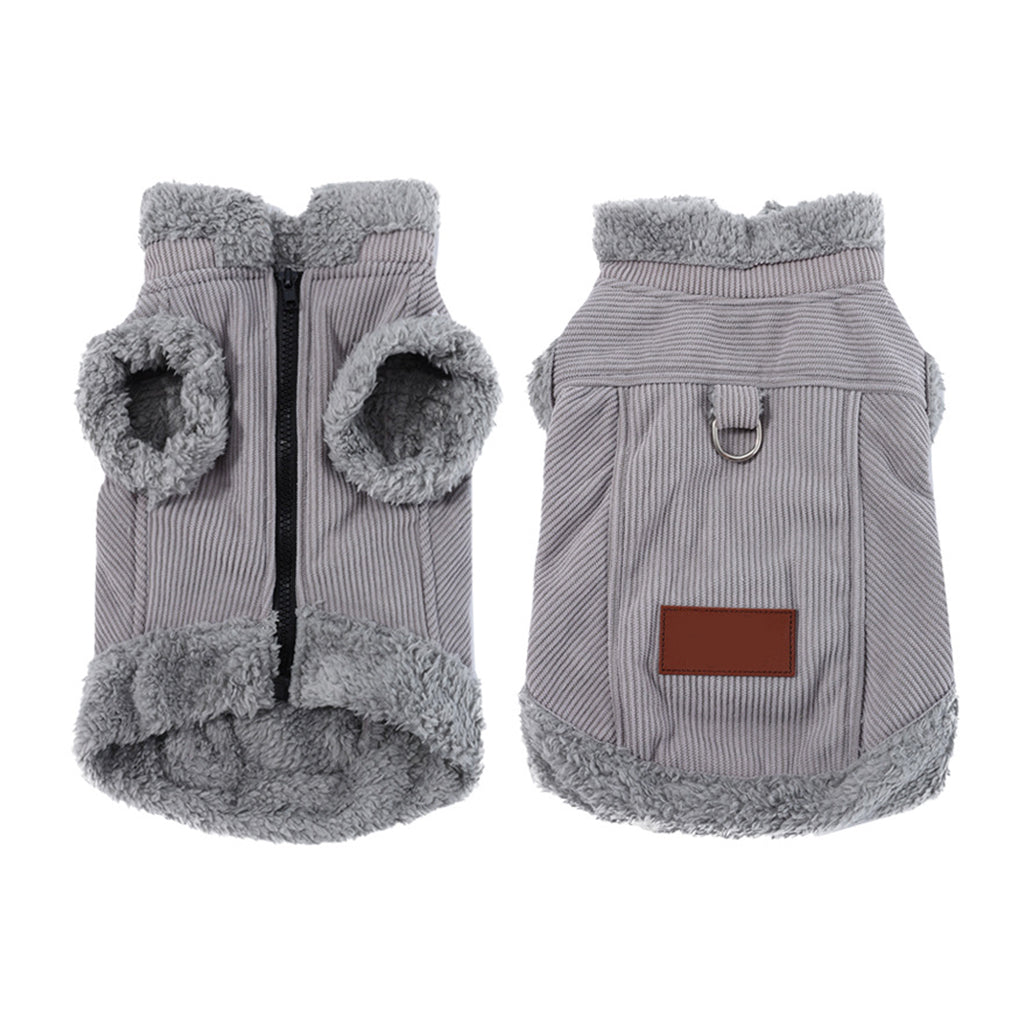📢📢50% OFF !! ⏰Warm Lamb Fleece Pet Vest – Thick Lined, Built-in Leash Ring for Dogs & Cats ✨