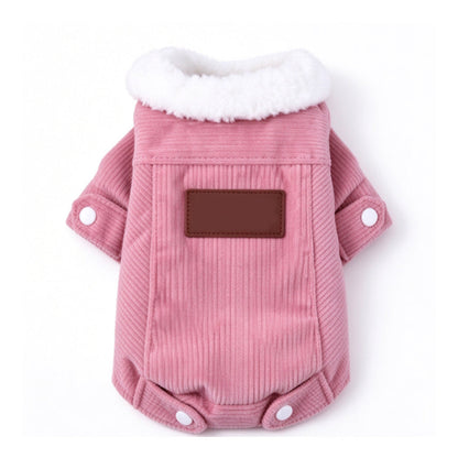 📢📢50% OFF !! ⏰Warm Lamb Fleece Pet Vest – Thick Lined, Built-in Leash Ring for Dogs & Cats ✨