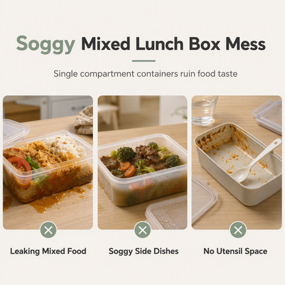 ⏳Time-Limited Special⏰Pack Fresh Meals Instantly! 3-Layer Bento Lunch Box with Cutlery